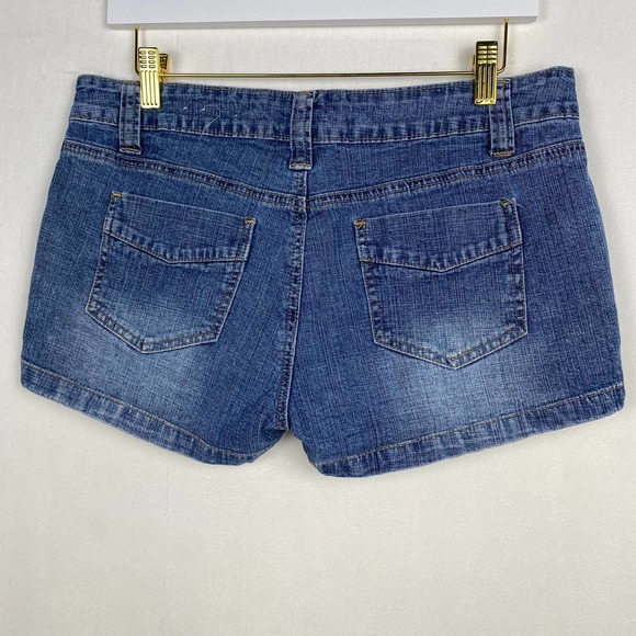 Arizona Jean Co Women's Juniors‎ Size 11 Medium Wash Denim Jean Shorts - Picture 7 of 8